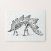 Stegosaurus Dinosaur Skeleton Fossil Puzzle (Horizontal)