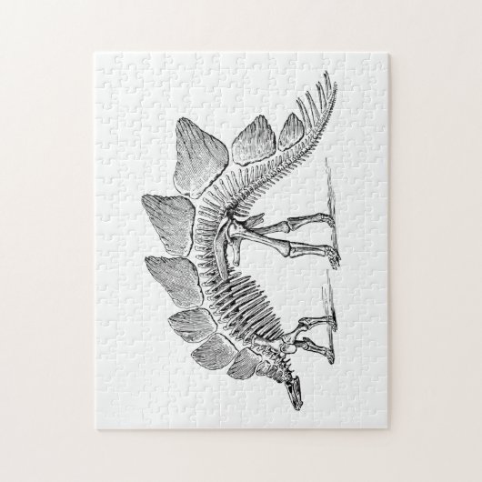 Stegosaurus Dinosaur Skeleton Fossil Puzzle (Vertikal)