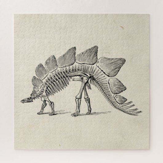 Stegosaurus Dinosaur Skeleton Fossil Puzzle (Vertikal)