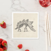 Stegosaurus Dinosaur Skeleton Fossil Serviette (Beispiel)