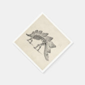 Stegosaurus Dinosaur Skeleton Fossil Serviette (Ecke)