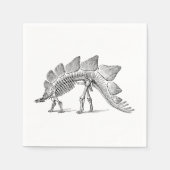 Stegosaurus Dinosaur Skeleton Fossil Serviette (Vorderseite)