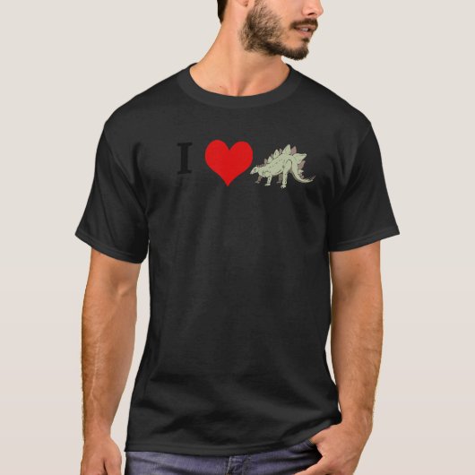 Stegosaurus Dinosaur   T-Shirt (Vorderseite)