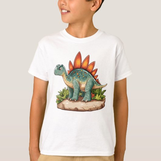 Stegosaurus Dinosaur T-Shirt (Vorderseite)