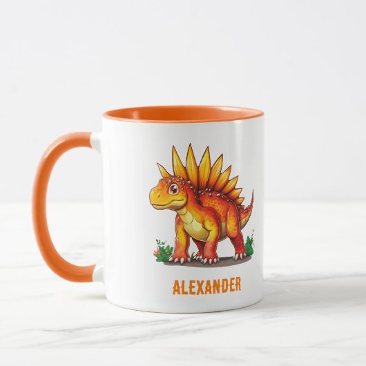 Stegosaurus Dinosaur Tasse (Links)