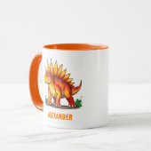 Stegosaurus Dinosaur Tasse (Vorderseite Links)