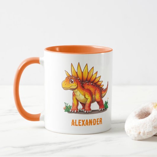Stegosaurus Dinosaur Tasse (Mit Donut)