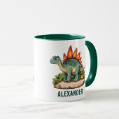 Stegosaurus Dinosaur Tasse (VorderseiteRechts)