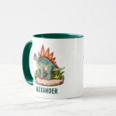 Stegosaurus Dinosaur Tasse (Vorderseite Links)