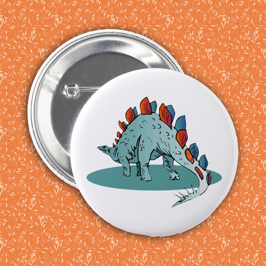 Stegosaurus Dinosaur Young Paläontologe Button