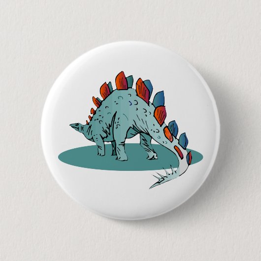 Stegosaurus Dinosaur Young Paläontologe Button (Vorderseite)