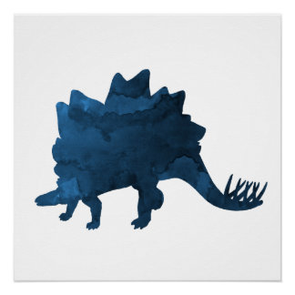 Stegosaurus Dinosaurier Art Poster