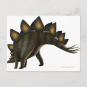 Stegosaurus-Dinosaurier, Computergrafik. Postkarte (Vorderseite)