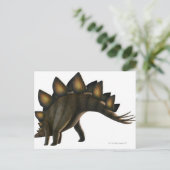 Stegosaurus-Dinosaurier, Computergrafik. Postkarte (Stehend Vorderseite)