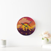 Stegosaurus Dinosaurier Design Runde Wanduhr (Zuhause)