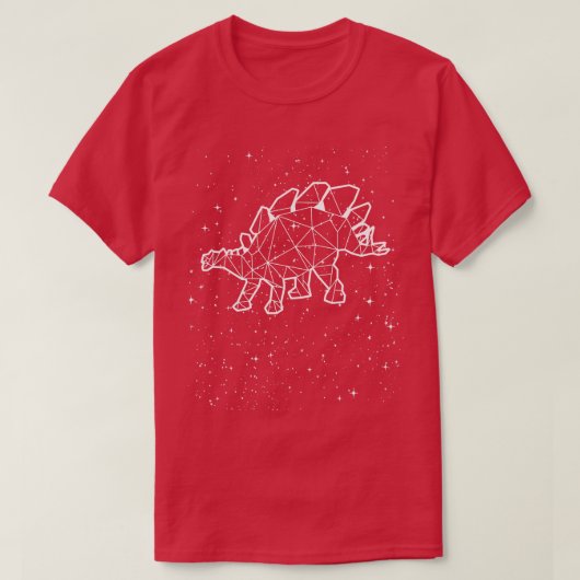Stegosaurus Dinosaurier ZodiacAstrologisches Signa T-Shirt (Design vorne)