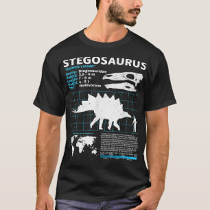 Stegosaurus Faktenblatt Dinosaurier Fakten T-Shirt