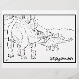 Stegosaurus - Farbseite.