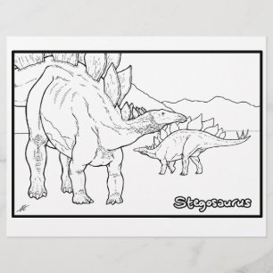 Stegosaurus - Farbseite.