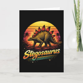 Stegosaurus Feiertagskarte