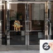 Stegosaurus  fensteraufkleber (Büro Tür)