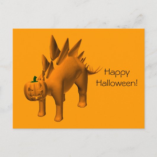 Stegosaurus halloweenis postkarte (Vorderseite)