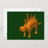 Stegosaurus halloweenis postkarte (Vorne/Hinten)