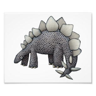 Stegosaurus-Illustration Fotodruck