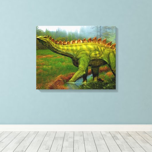 Stegosaurus Leinwanddruck (Insitu (Holzboden))