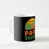 Stegosaurus Papasaurus Dinosaurier Vatertag Kaffeetasse (Vorderseite Links)