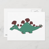Stegosaurus Postkarte (Vorne/Hinten)