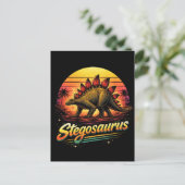 Stegosaurus Postkarte (Stehend Vorderseite)