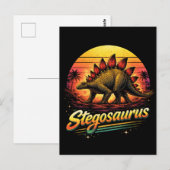 Stegosaurus Postkarte (Vorne/Hinten)