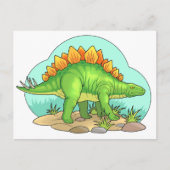 Stegosaurus Postkarte (Vorderseite)