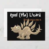 Stegosaurus Postkarte (Vorne/Hinten)