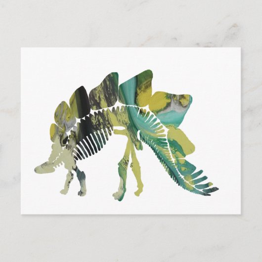 Stegosaurus Postkarte (Vorderseite)