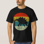 Stegosaurus-Retro-Vintag T-Shirt (Vorderseite)