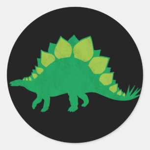 Stegosaurus Runder Aufkleber
