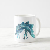 Stegosaurus-Skelett Kaffeetasse (VorderseiteRechts)