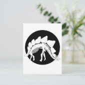 Stegosaurus-Skelett Postkarte (Stehend Vorderseite)