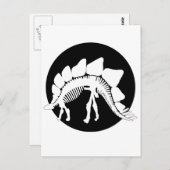 Stegosaurus-Skelett Postkarte (Vorne/Hinten)