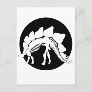 Stegosaurus-Skelett Postkarte