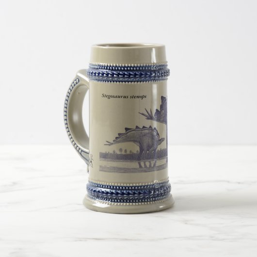 Stegosaurus Stein Dinosaur Tasse Gregory Paul (Vorderseite Links)