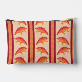 Stegosaurus Stripe Zipper Pouch Zubehörtasche