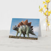 Stegosaurus Tabby Karte (Gelbe Blume)