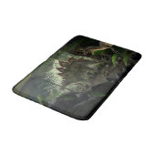 Stegosaurus und Deinonychus Dinosaurier Badematte (Schrägansicht)