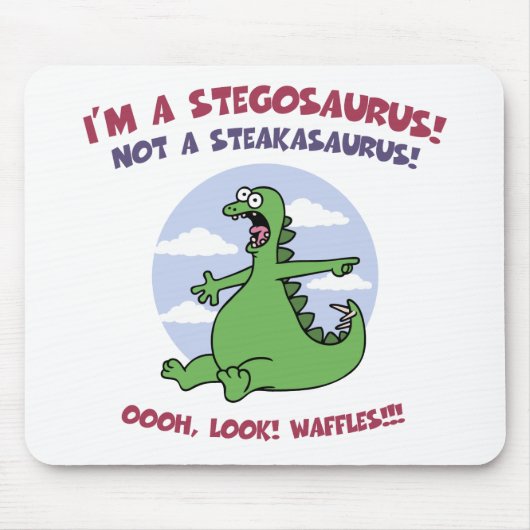 Stegosaurus - Waffeln Mousepad (Vorne)