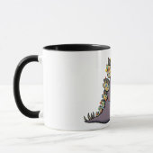 Stegosaurus-Weihnachtslicht-Tasse Tasse (Links)