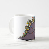 Stegosaurus-Weihnachtslicht-Tasse Tasse (Vorderseite Links)