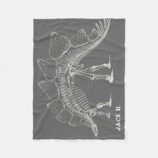 Stegosaurus zu den maximalen Dinosaurier-Knochen Fleecedecke (Vorderseite)